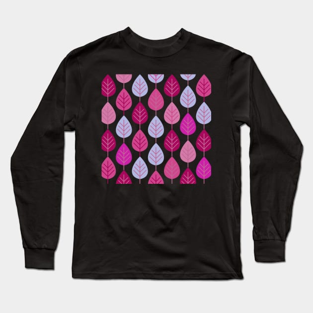 Tree Leaves - II Long Sleeve T-Shirt by Grindelia